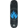 Black Label Skateboards Circle Flame Black / Grey / Blue Skateboard Deck - 8.25" x 32.12"