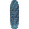 Black Label Skateboards Curb Nerd Blue Stain Skateboard Deck - 9.63" x 32"