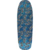 Black Label Skateboards Curb Nerd Blue Stain Skateboard Deck - 9.63" x 32"