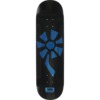Black Label Skateboards Flower Power Black / Blue Veneer Skateboard Deck - 8.5" x 32.38"
