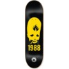 Black Label Skateboards Thumbhead 1988 Black / Yellow Skateboard Deck - 8.5" x 32.38"