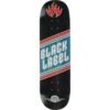 Black Label Skateboards Top Shelf Knockout Blue Stain Skateboard Deck - 8.5" x 32.38"