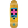 Black Label Skateboards John Lucero Cross Yellow Stain Old School Skateboard Deck - 10" x 32.88"