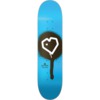 Blueprint Skateboards Spray Heart Blue Skateboard Deck - 8" x 32" - Complete Skateboard Bundle