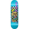 Burnkit Skateboards Bob Burnquist TSC Skull Blue / Yellow Skateboard Deck - 8.5" x 32.375" - Complete Skateboard Bundle
