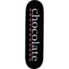 Chocolate Skateboards Vincent Alvarez The Bar Logo Skateboard Deck - 8.25" x 31.875"