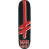 Deathwish Skateboards Gang Logo Black / Red Skateboard Deck - 7.3" x 30.5"