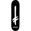 Deathwish Skateboards Gang Spray Black / White Skateboard Deck - 8.5" x 32"