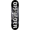 Disorder Skateboards Hands of Chaos Black / White Skateboard Deck - 8.25" x 32"