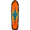 Dogtown Skateboards Spray Cross Orange / Black Fade Old School Skateboard Deck - 9.25" x 36.07"