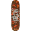 5Boro NYC Skateboards DIY Camo Leaf Orange Skateboard Deck - 8" x 32"