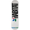 Habitat Skateboards Apex Twin Full Dip White Skateboard Deck - 8.25"
