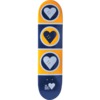 The Heart Supply Skateboards Squad Blue / Yellow Skateboard Deck - 7.75" x 31.5" - Complete Skateboard Bundle