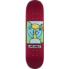 Krooked Skateboards Moonsmile Easy Rider Maroon Skateboard Deck - 8.25"