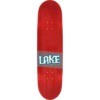 Lake Skateboards Full Red Stain Skateboard Deck - 8.37" x 32"