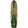 Madrid Skateboards Claus Grabke Retro Cruiser Natural / Green Cruiser Skateboard Deck - 7.5" x 34"