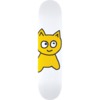 Meow Skateboards Big Cat White Skateboard Deck - 8" x 31.75" - Complete Skateboard Bundle