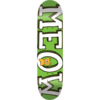 Meow Skateboards Logo Mini Green Skateboard Deck - 7.5" x 30.25"