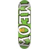 Meow Skateboards Logo Green Skateboard Deck - 7.75" x 31.625"