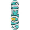 Meow Skateboards Logo Teal Skateboard Deck - 8" x 31.75" - Complete Skateboard Bundle