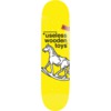 New Deal Skateboards Useless Wooden Toys NTSC Yellow Skateboard Deck - 8.5"