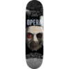 Opera Skateboards Skull Mask Symmetrical Black Slick Skateboard Deck - 8.25"