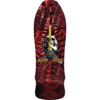 Powell Peralta GeeGah Skull & Sword Red Foil Old School Skateboard Deck - 9.7" x 30"