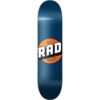 RAD Wheels Solid Navy / Orange Skateboard Deck - 7.75" x 31.875"