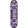 Real Skateboards Cathedral Oval Purple Skateboard Deck True Fit - 8.06"