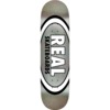 Real Skateboards Oval Easy Rider Silver / Black Metallic Skateboard Deck - 8.25" x 32.04"