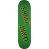Shake Junt OG Gold Green Skateboard Deck - 8.38" x 32"