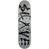 Slave Skateboards Time Management Silver / Black Skateboard Deck - 8.25" x 32"