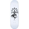 Snake Farm Skateboards Boom Stick White / Black Skateboard Deck - 8.375" x 32.25" - Complete Skateboard Bundle