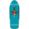 Santa Monica Airlines Skateboards Heart Attack Teal Old School Skateboard Deck - 10.5" x 31"