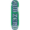 Sub Zero Skateboards Vines Green Skateboard Deck - 8"
