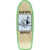 Suicidal Skates Pool Skater 70's Natural / Green Fade Old School Skateboard Deck - 10" x 30"