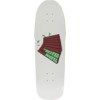 The Heated Wheel Skateboards Slam Time White Skateboard Deck - 9.6" x 31.5"