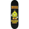 World Industries Skateboards Solid Gold Flame Boy Black Skateboard Deck - 8.25" x 32"