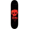Zero Skateboards Blood Skull Black / Red Skateboard Deck - 8" x 31.6"