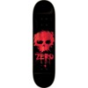 Zero Skateboards Blood Skull Foil Black / Red Foil Skateboard Deck - 8.5" x 32.3" - Complete Skateboard Bundle