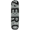 Zero Skateboards Bold Black / White Skateboard Deck - 7.5" x 30.75"