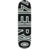 Zero Skateboards Bold Black / White Skateboard Deck - 8" x 31.6"