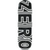 Zero Skateboards Bold Black / White Skateboard Deck - 8.75" x 32.12"