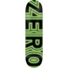 Zero Skateboards Bold GITD Black / Glow Skateboard Deck - 8" x 31.9" - Complete Skateboard Bundle
