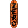 Zero Skateboards Disorder 30 Year Reissue Black Dip / Orange Skateboard Deck - 8.25" x 31.9"