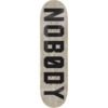 Zero Skateboards Nobody Grey / Black Skateboard Deck - 8.5" x 32.3"