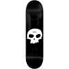 Zero Skateboards Single Skull Black / White Skateboard Deck - 7.25" x 29"