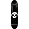 Zero Skateboards Single Skull Black / White Skateboard Deck - 7.75" x 31.3"