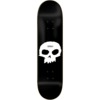 Zero Skateboards Single Skull Black / White Skateboard Deck - 8.62" x 32.25"