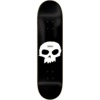 Zero Skateboards Single Skull Black / White Skateboard Deck - 8.75" x 32.9"